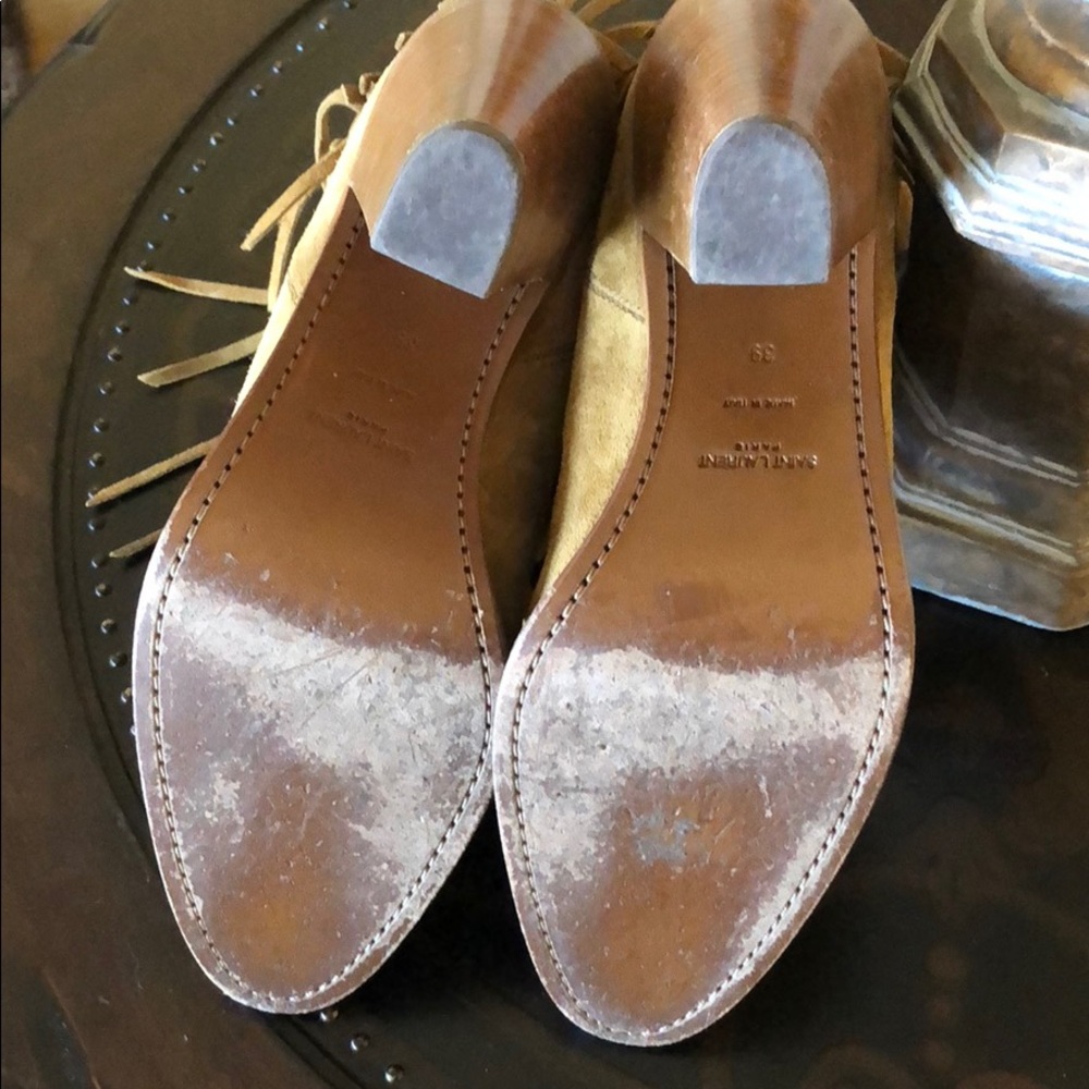 COPY - Saint Laurent “Curtis” Fringe Suede  Booties - Picture 8 of 8